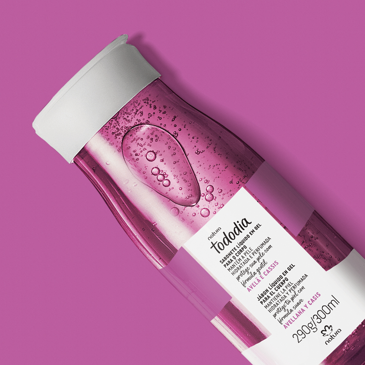 Jabón Líquido en Gel para el Cuerpo Tododia Avellana y Cassis