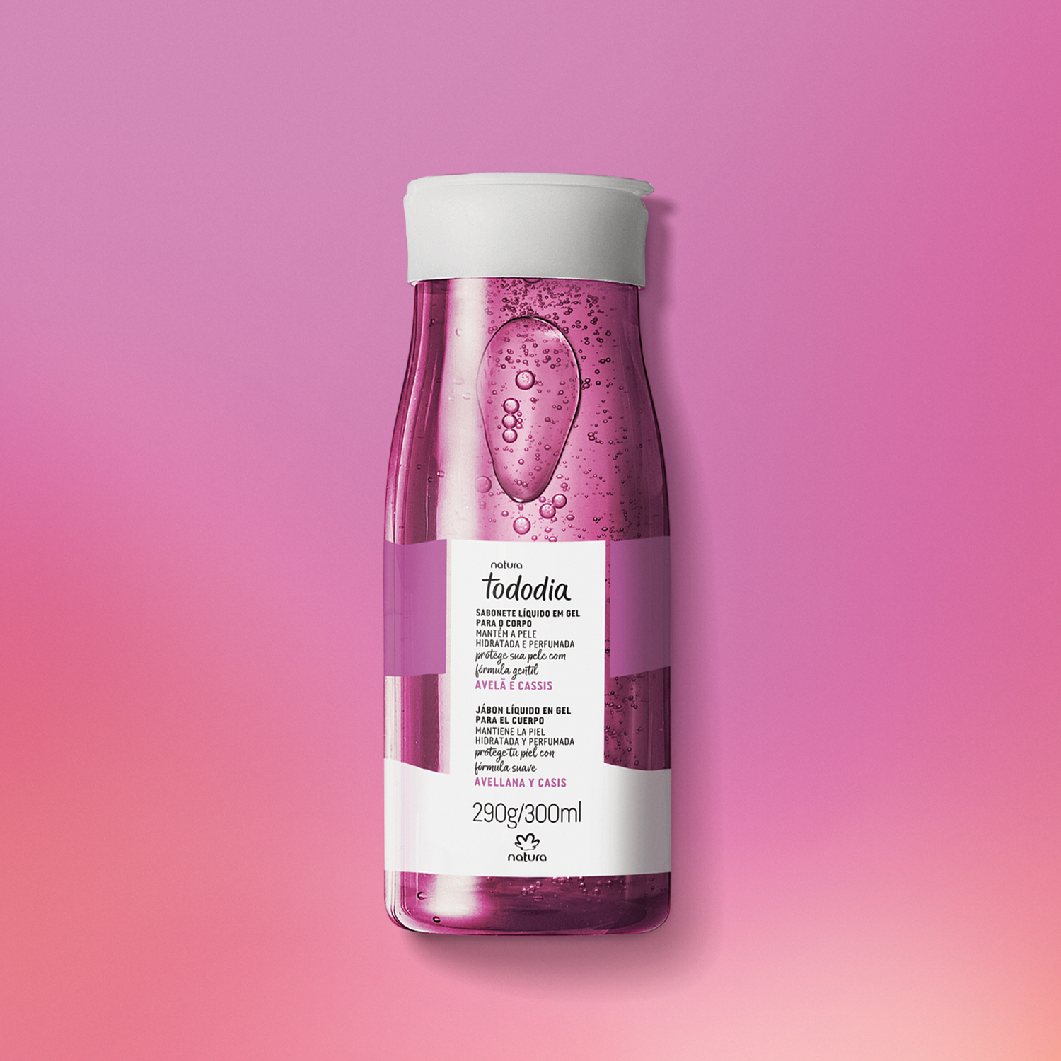 Jabón Líquido en Gel para el Cuerpo Tododia Avellana y Cassis