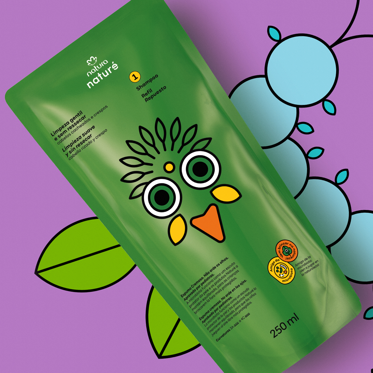 Repuesto Shampoo Infantil Rizados Naturé 250ml
