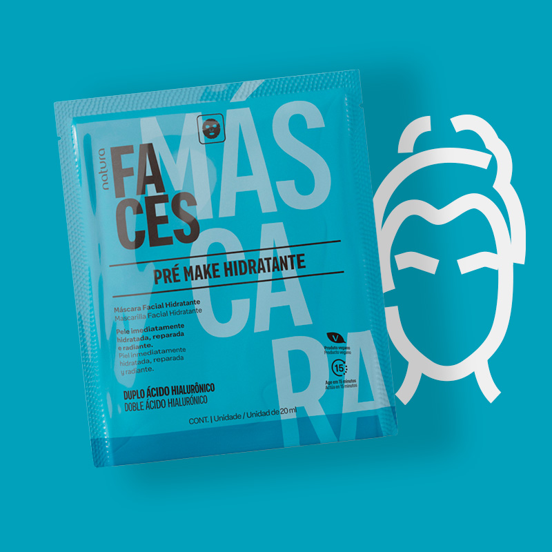 Máscara pre make up hidratante Faces 20 ml
