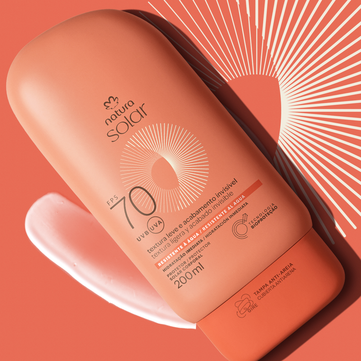Protector Solar Corporal FPS 70 Natura Solar 200 ml