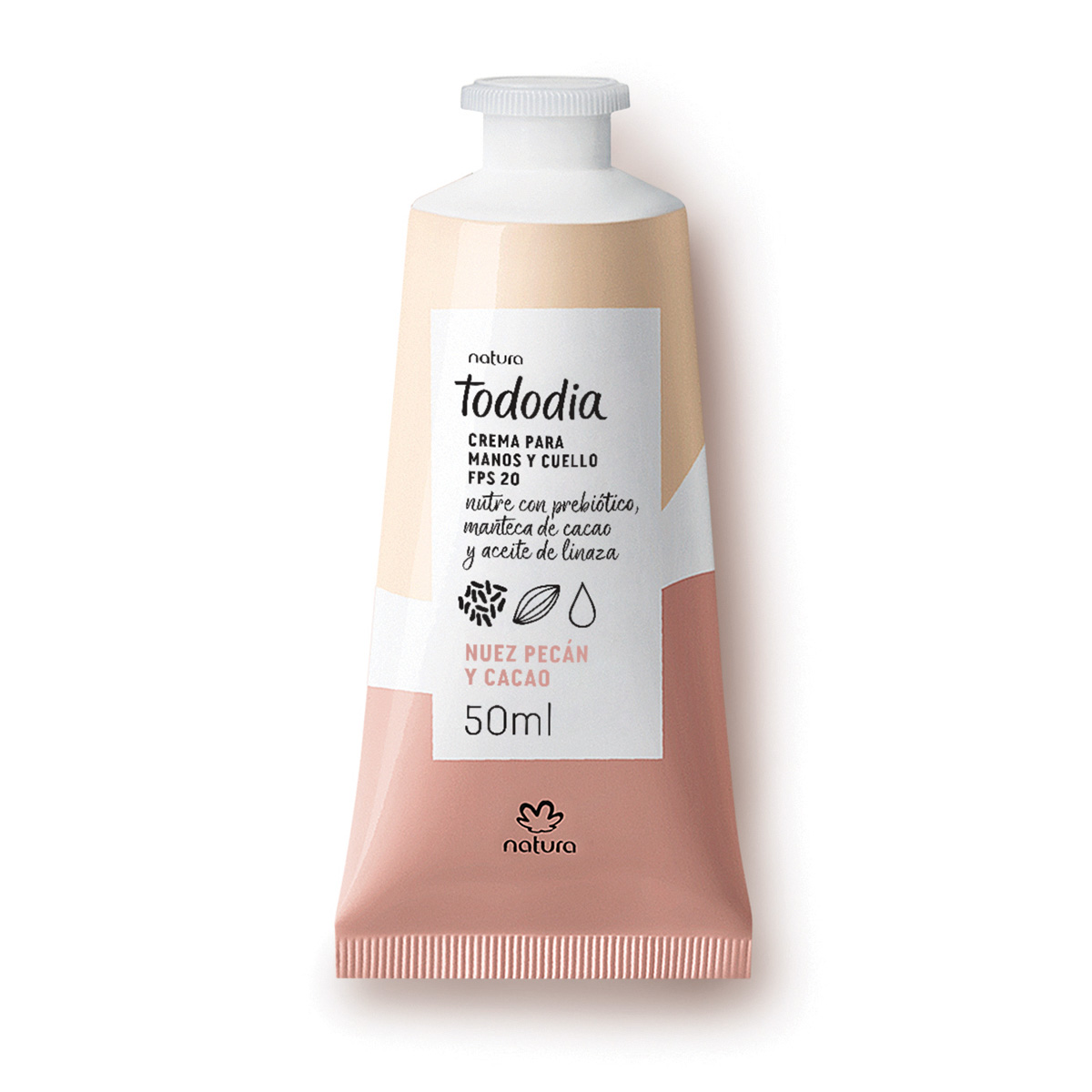 Crema Nutritiva para Manos Tododia Nuez Pecán y Cacao 50 ml