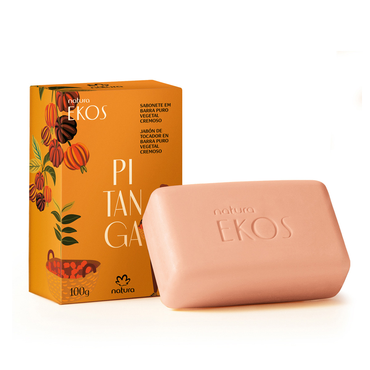 Jabón en Barra Puro Vegetal Cremoso Ekos Pitanga 100 g