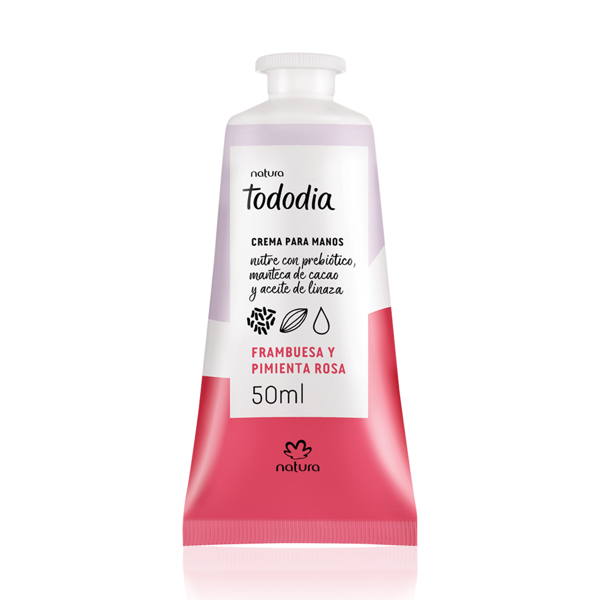 Crema Nutritiva para Manos Tododia Frambuesa y Pimienta Rosa 50 ml