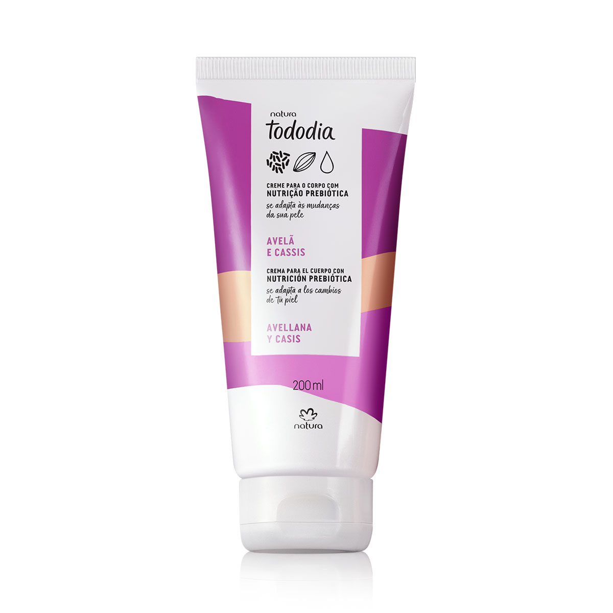 Crema Nutritiva Tododia Avellana y Casis 200 ml