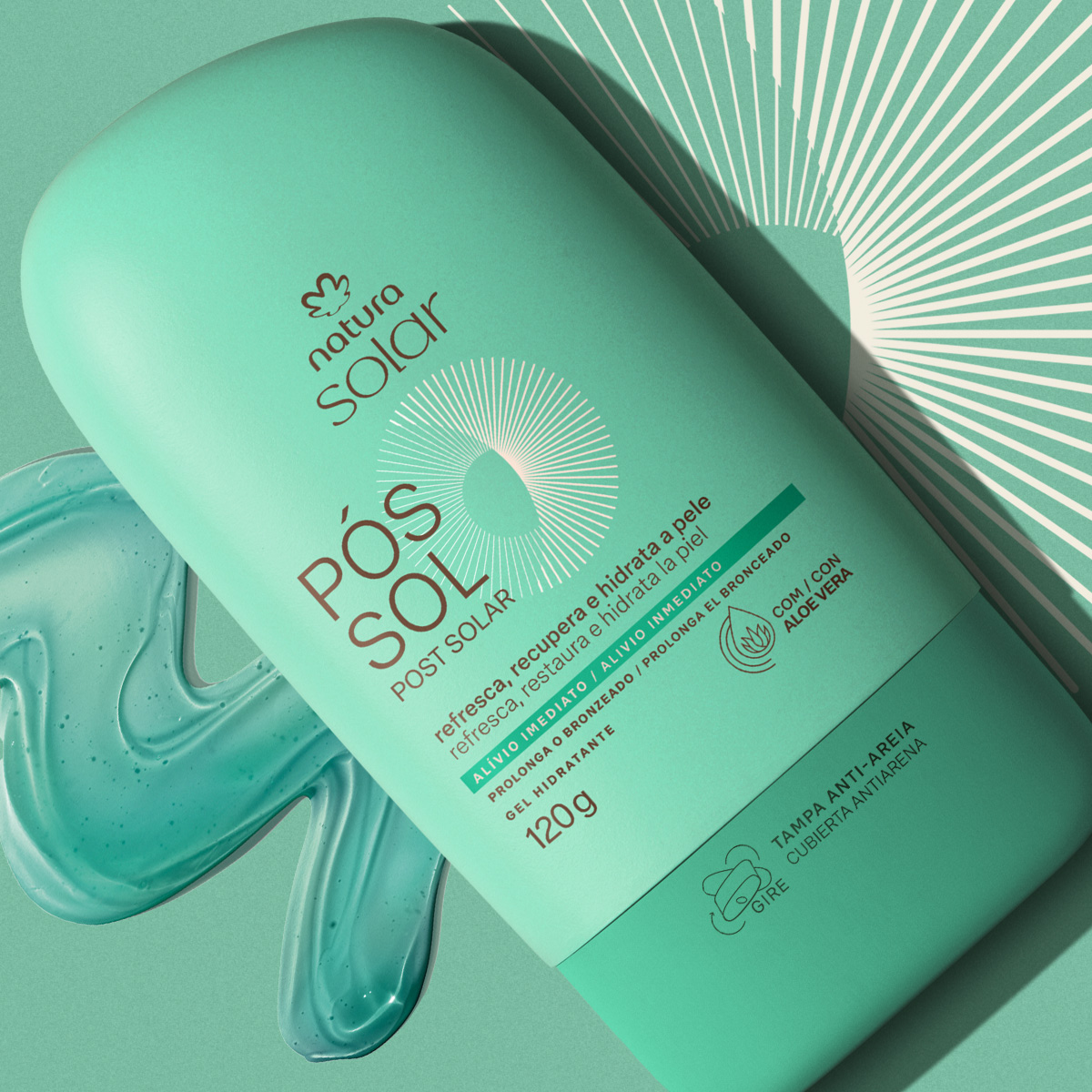 Gel Hidratante Post Solar Natura Solar 120 g