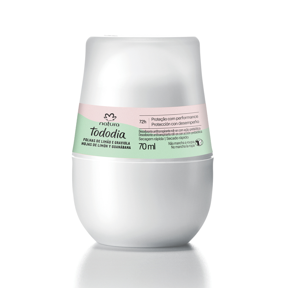 Desodorante Antitranspirante Roll-on Tododia Hojas de Limón y Guanábana 70 ml