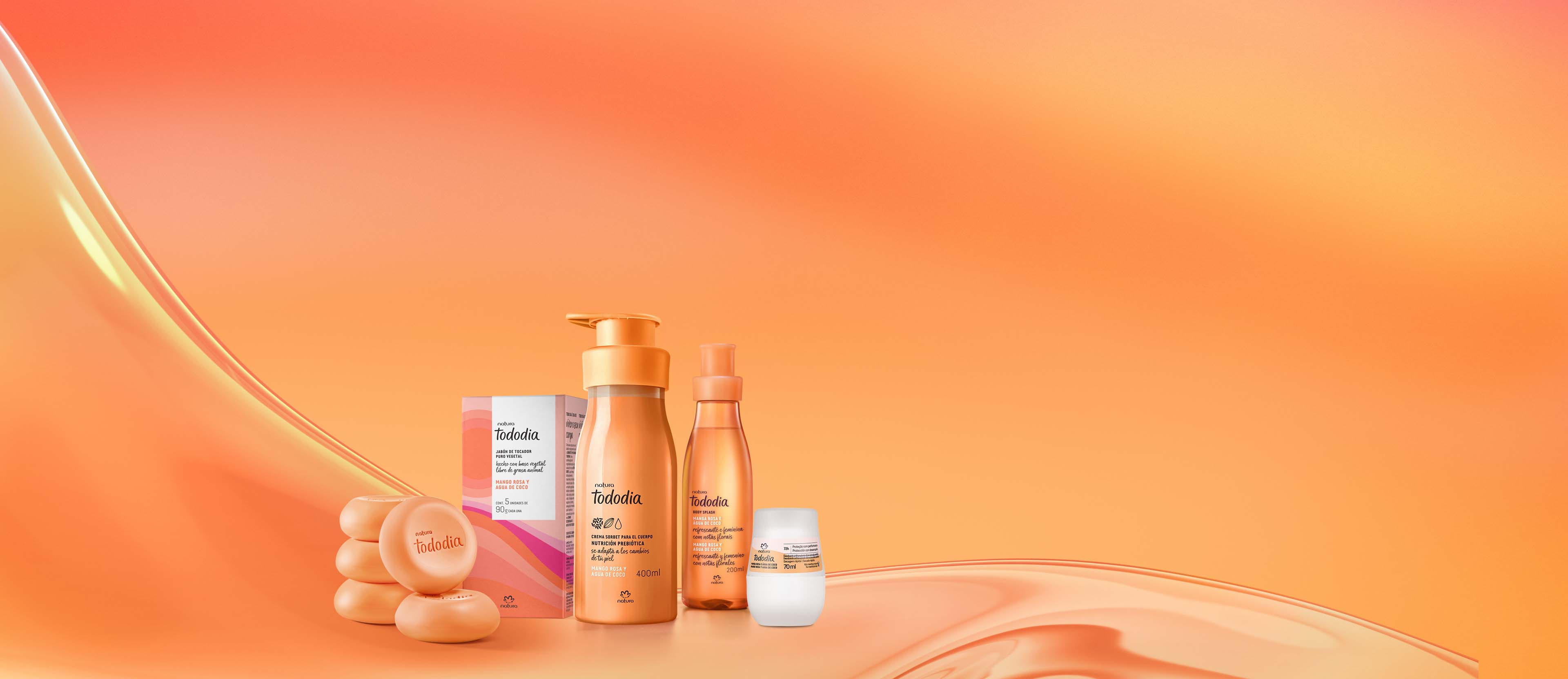 Kit Tododia Mango Rosa y Agua de Coco Rutina Corporal Completa