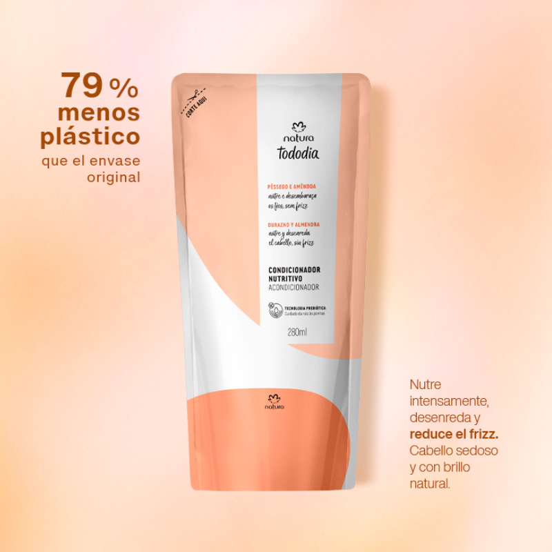 Repuesto Acondicionador Nutritivo Tododia Durazno y Almendras 280 ml