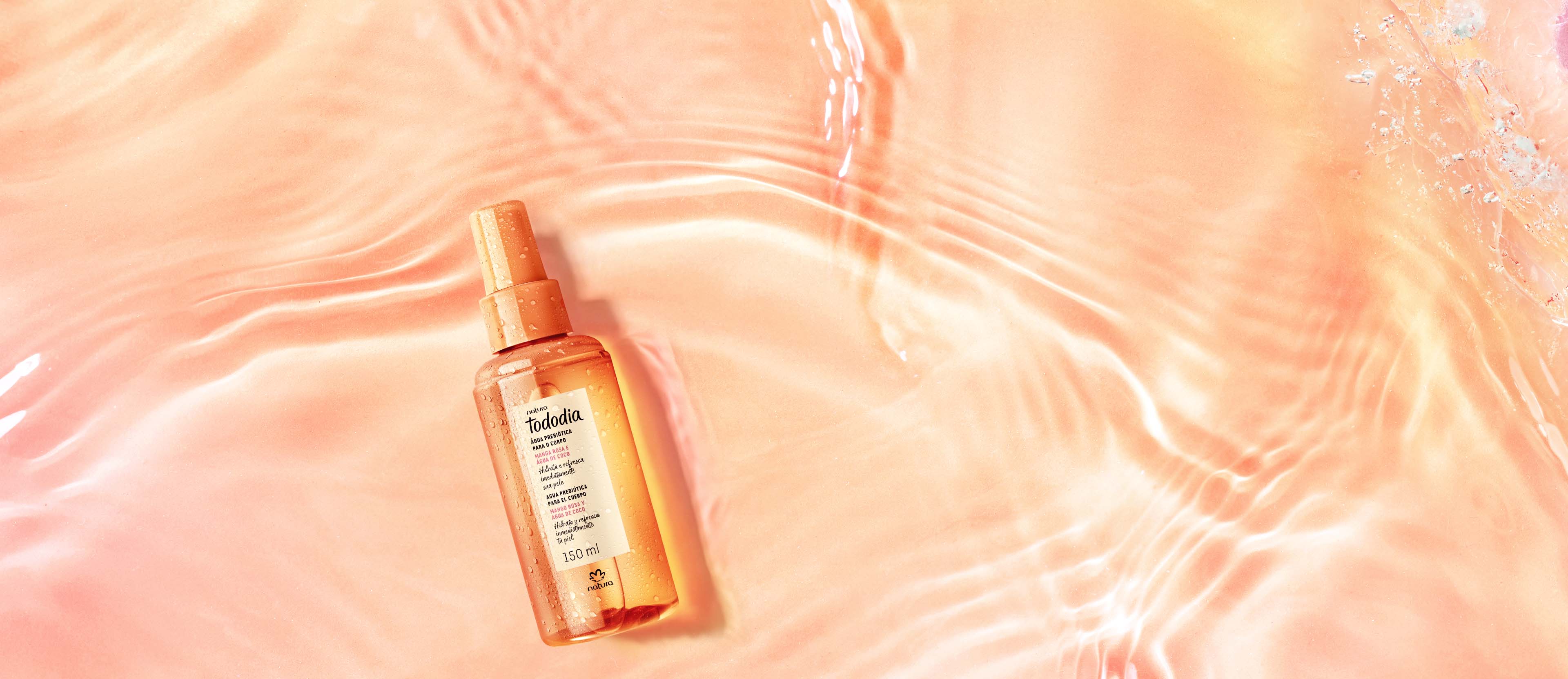 Agua Prebiótica Tododia Mango Rosa y Agua de Coco 150 ml
