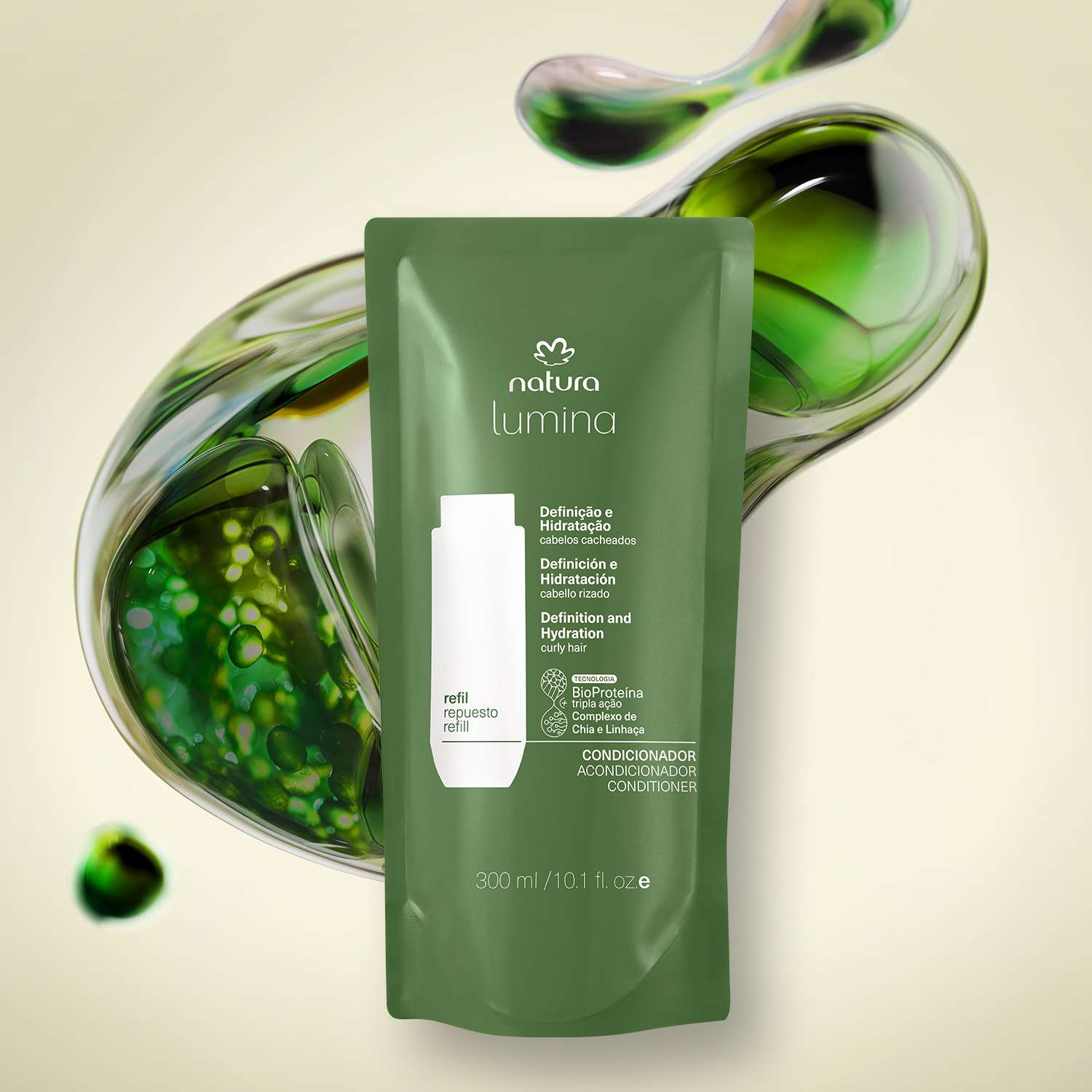 Repuesto Crema para peinar Lumina Modeladora Cabellos Rizados 300 ml