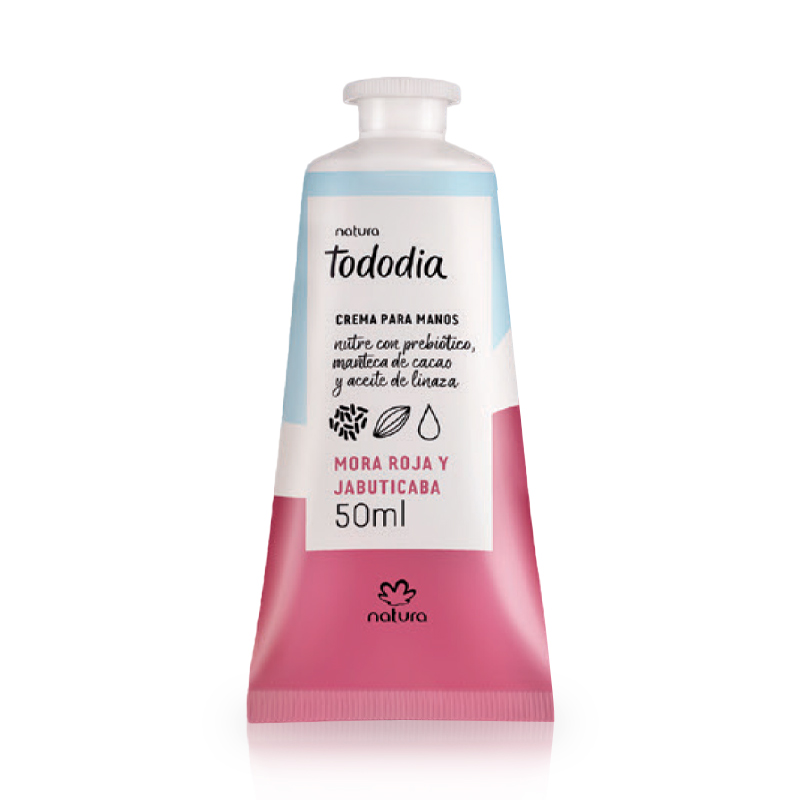 Crema nutritiva para manos Tododia mora roja y jabuticaba -50ml