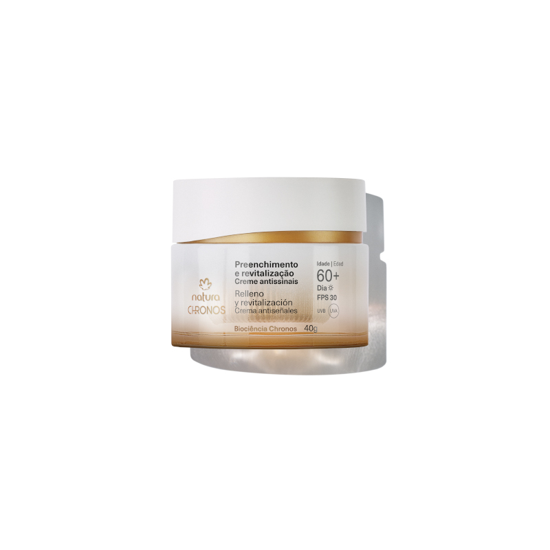 Crema antiseñales relleno y revitalizacion 60+ día Chronos 40g