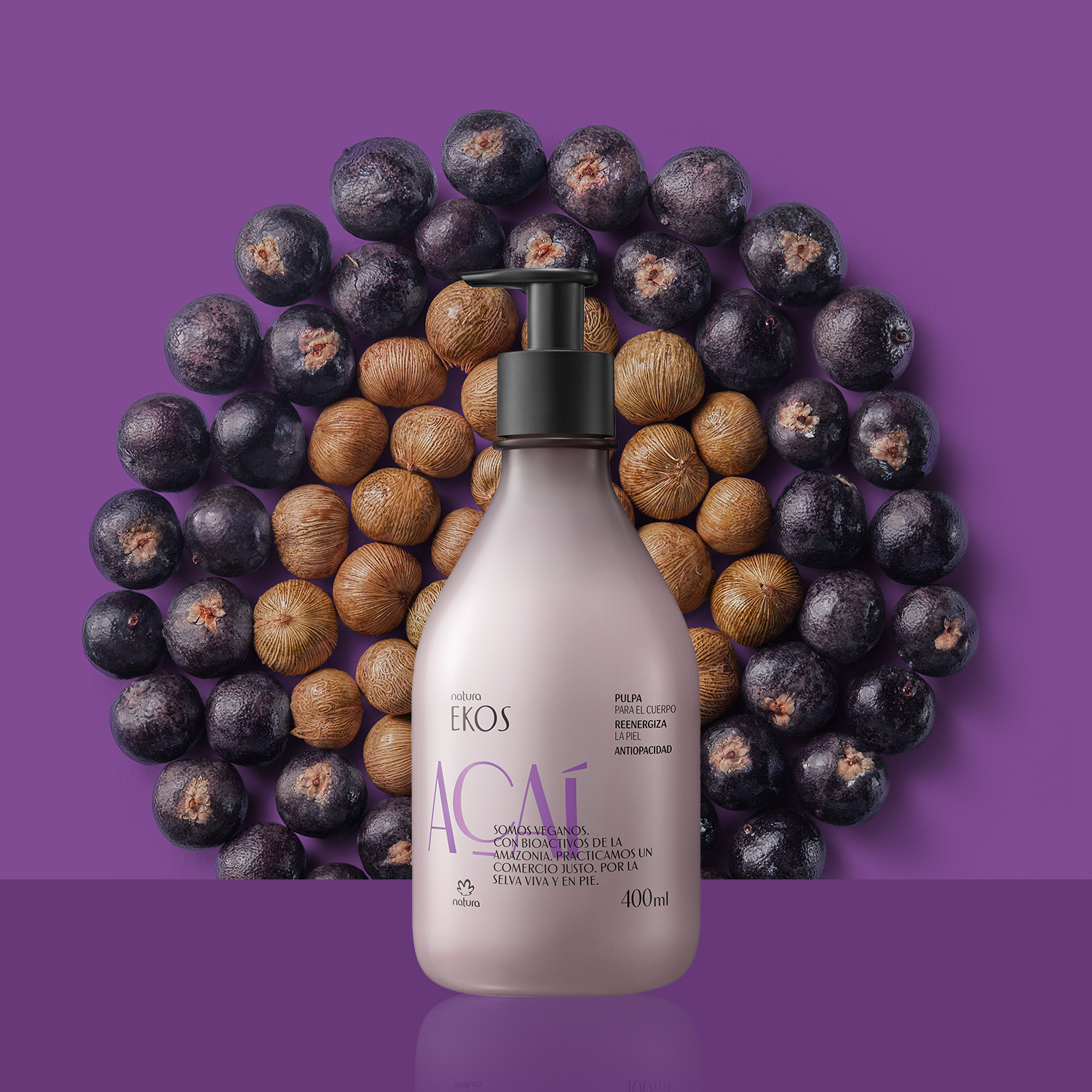 Crema Hidratante Corporal Ekos Açaí 400 ml