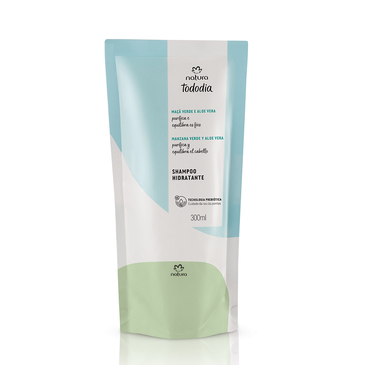 Repuesto Shampoo de Hidratación Tododia Manzana Verde y Aloe Vera 300 ml