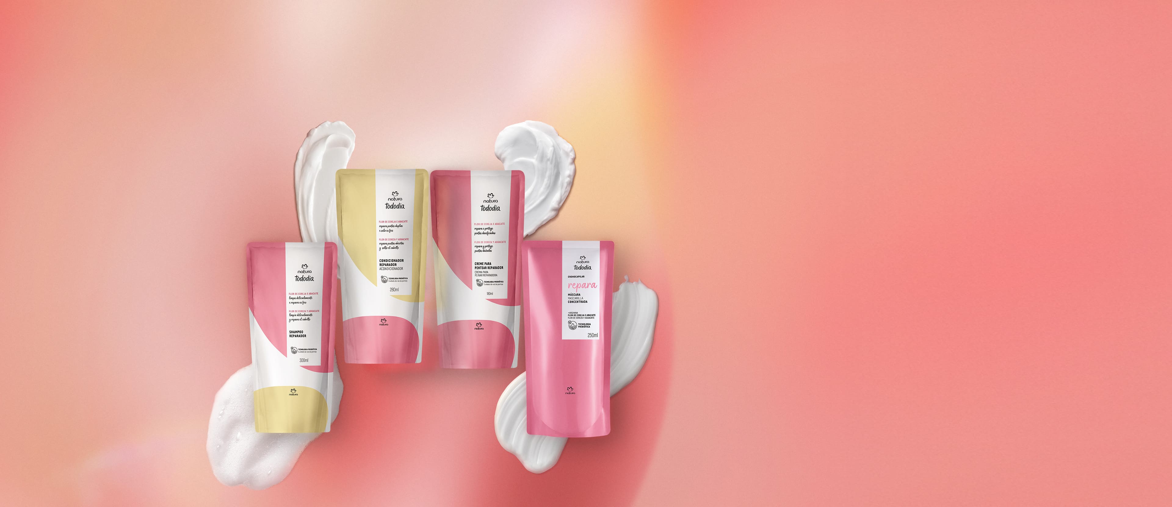 Kit Repuestos para Reparación Capilar Tododia Flor de Cerezo y Palta