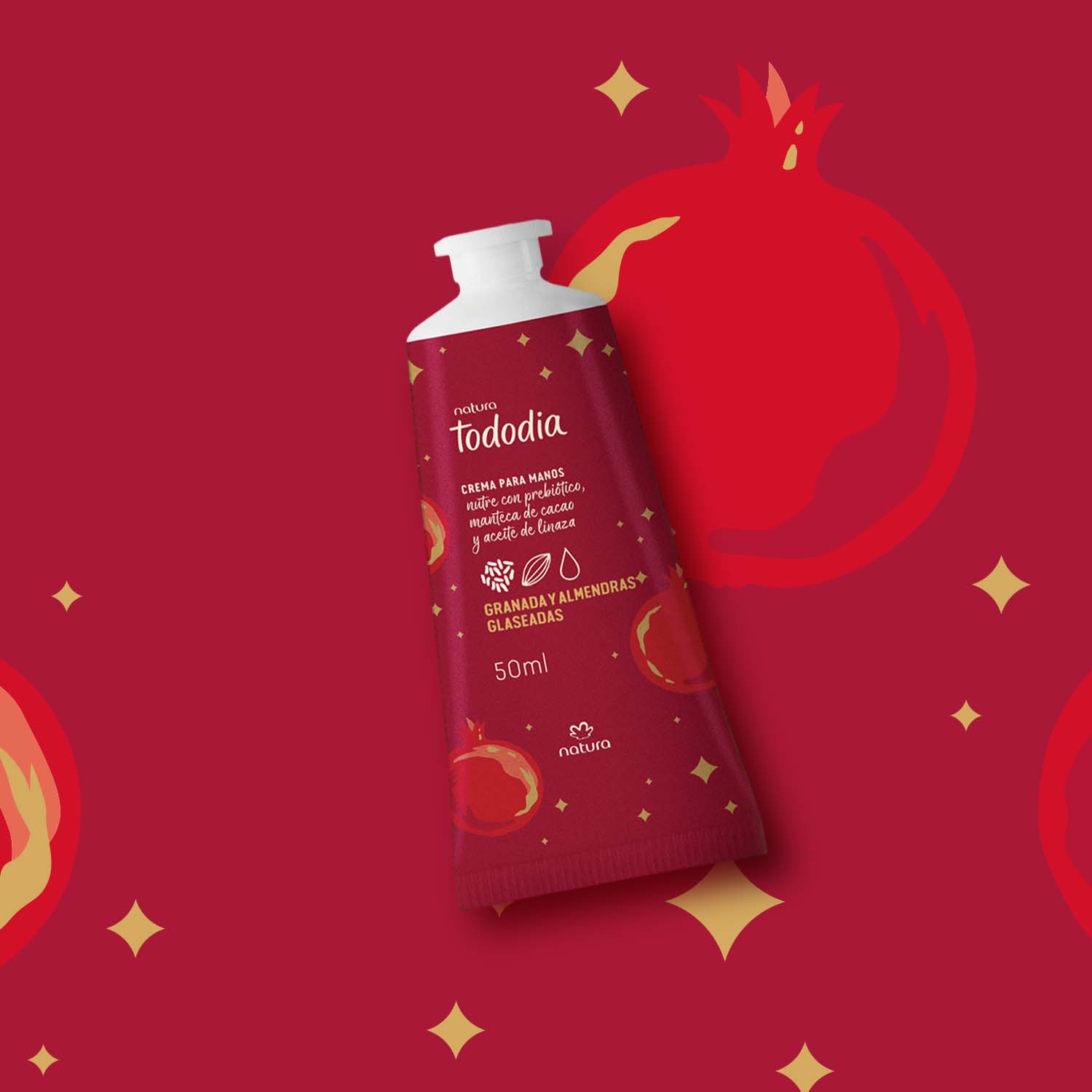 Crema para Manos Tododia Granada y Almendras Glaseadas 50 ml