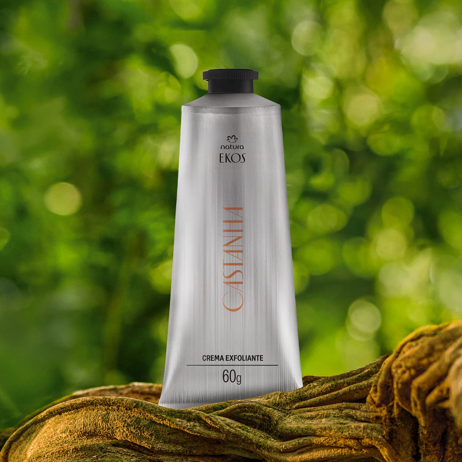 Crema Exfoliante para Manos y Pies Ekos Castaña 60 g
