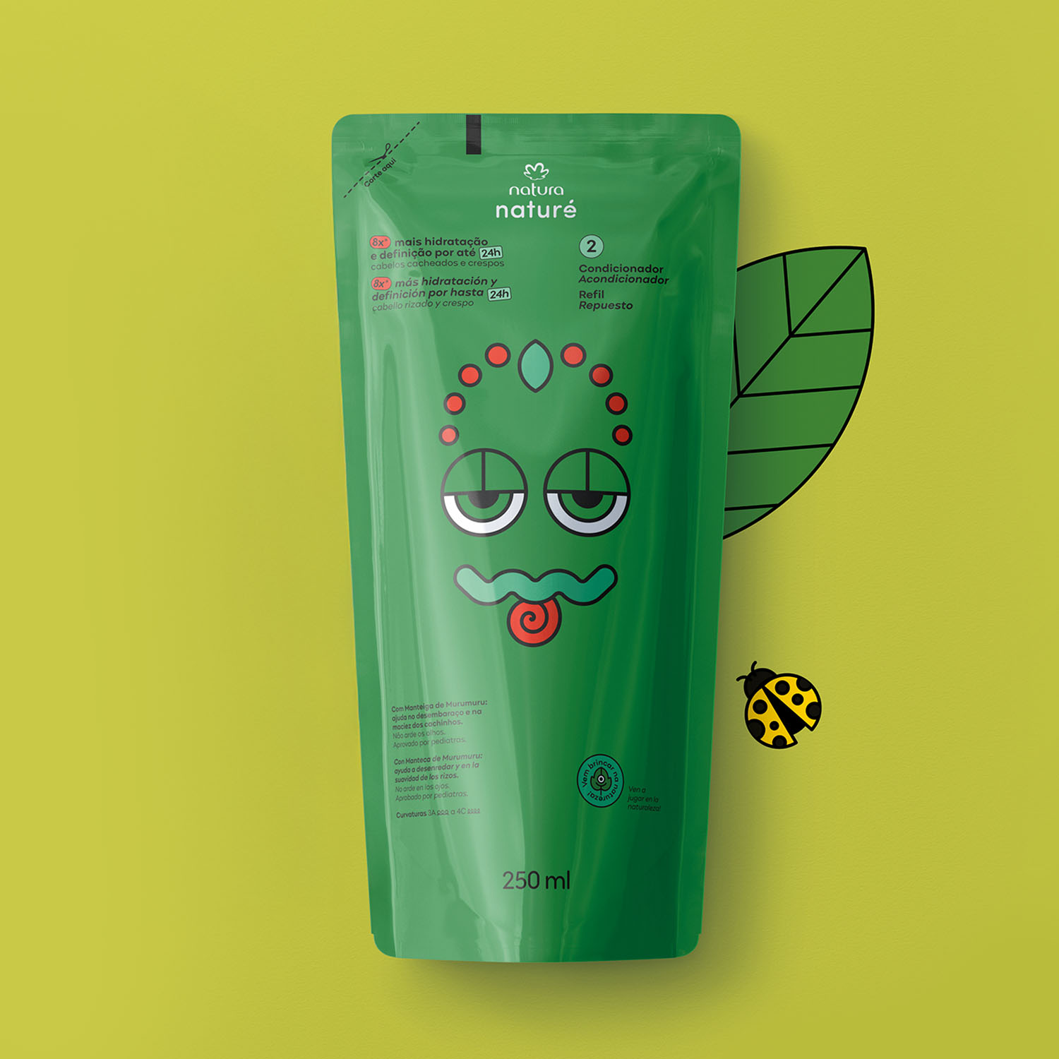 Repuesto Acondicionador para Cabellos Rizados y Crespos Naturé 250 ml