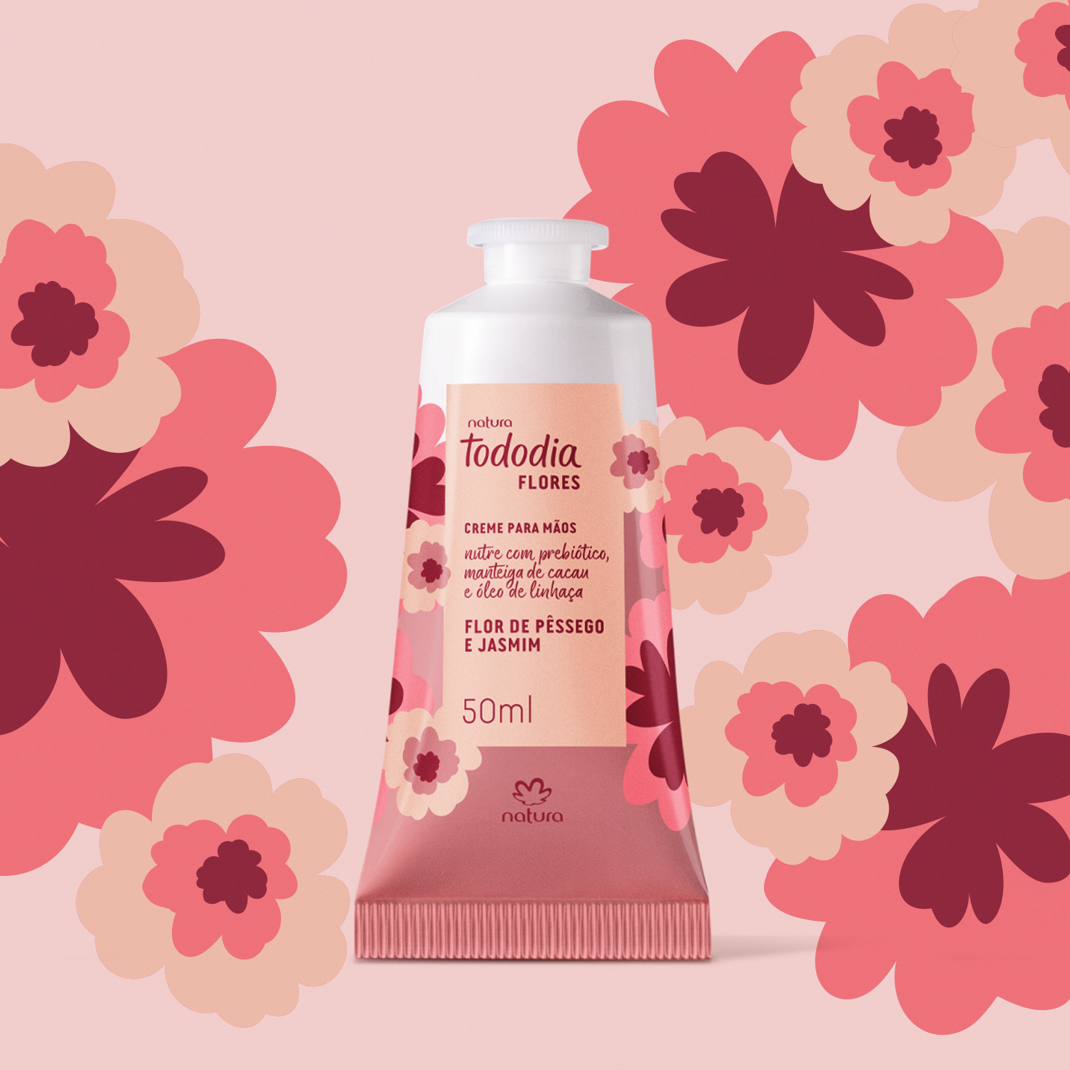 Crema Nutritiva para Manos Tododia Flor de Durazno y Jazmin 50 ml