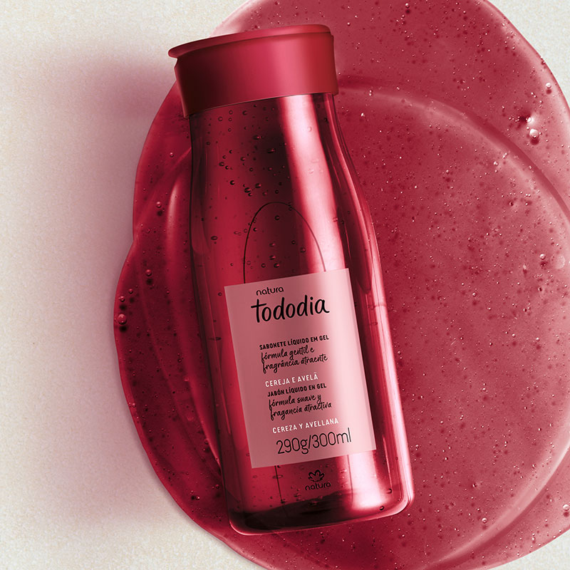 Jabón Líquido en Gel Tododia Cereza y Avellana 300 ml