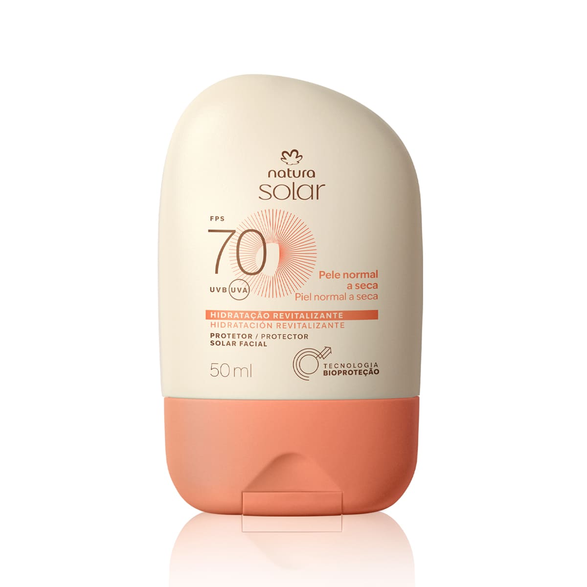 Protector Solar Facial Piel Normal a Seca FPS 70 Natura Solar 50 ml