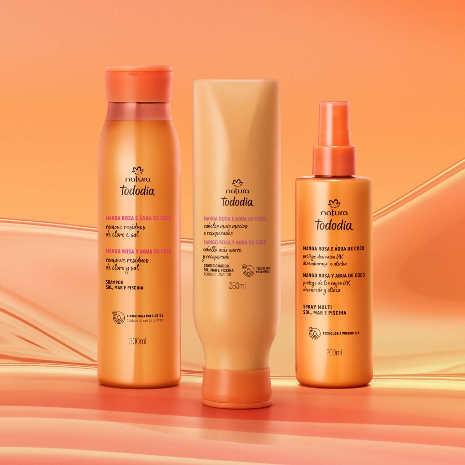 Kit Sol, Mar y Piscina Tododia Mango Rosa y Agua de Coco