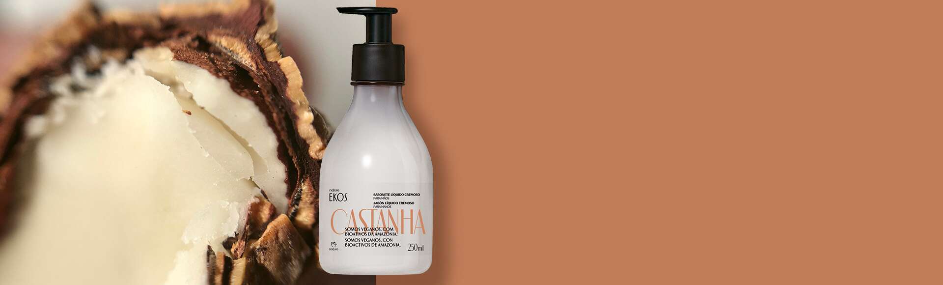 Jabón Líquido para Manos Ekos Castaña 250 ml