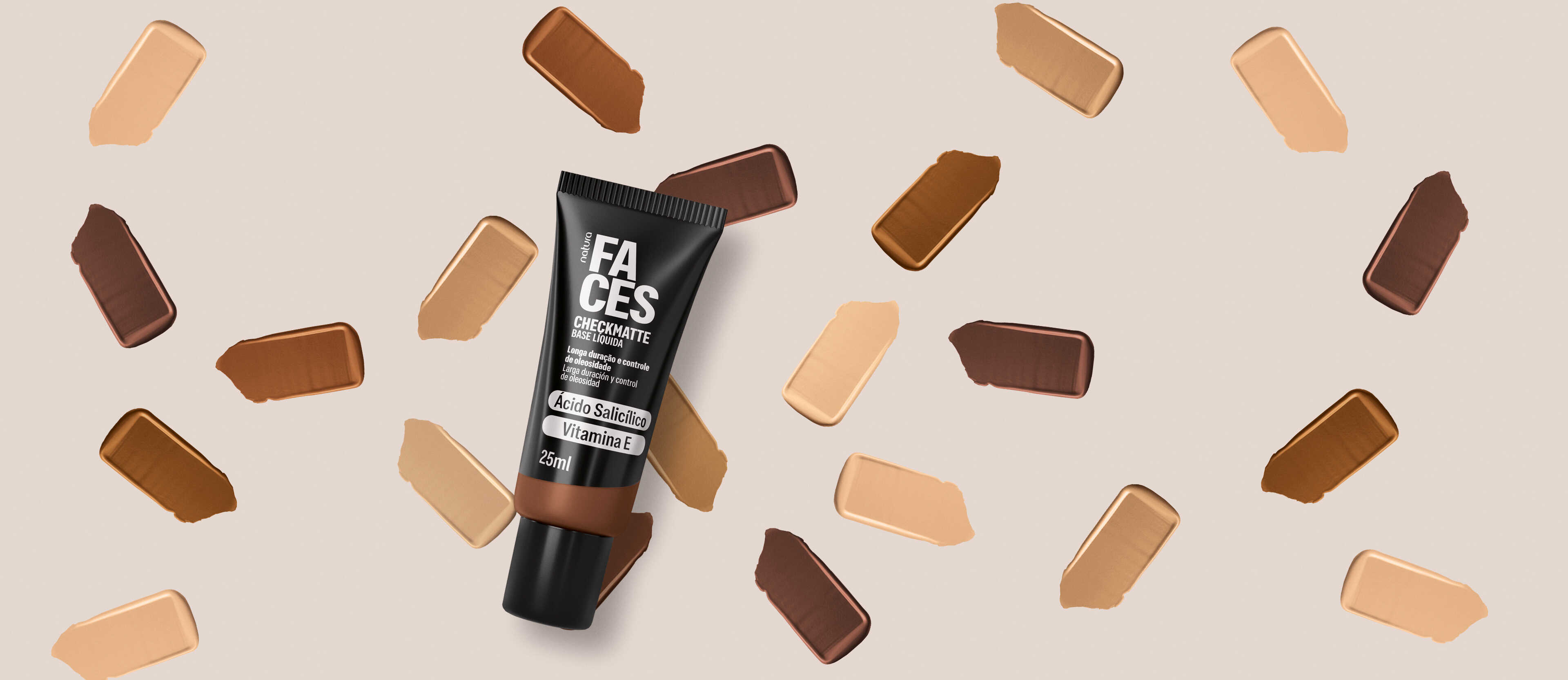 Base Líquida Faces Checkmatte 25 ml