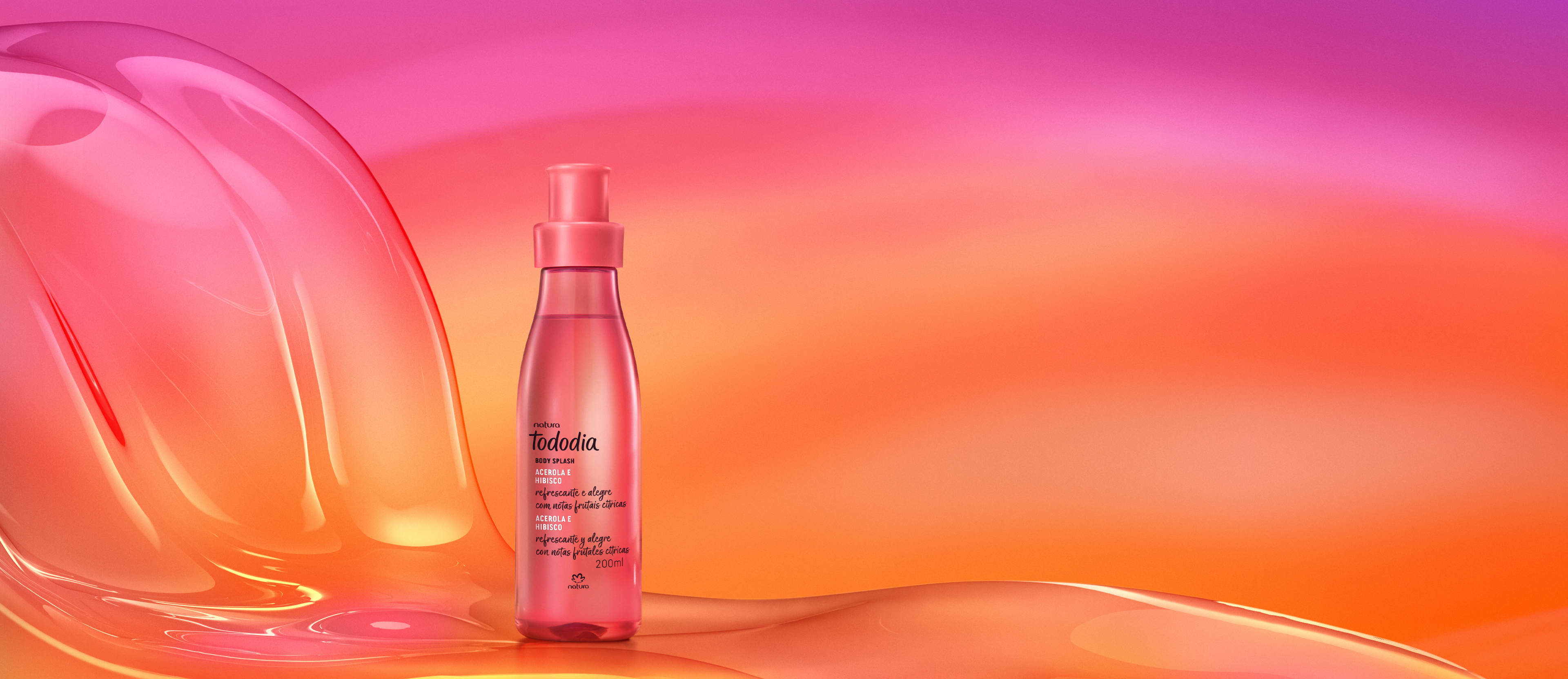 Body Splash Tododia Acerola e Hibisco 200 ml