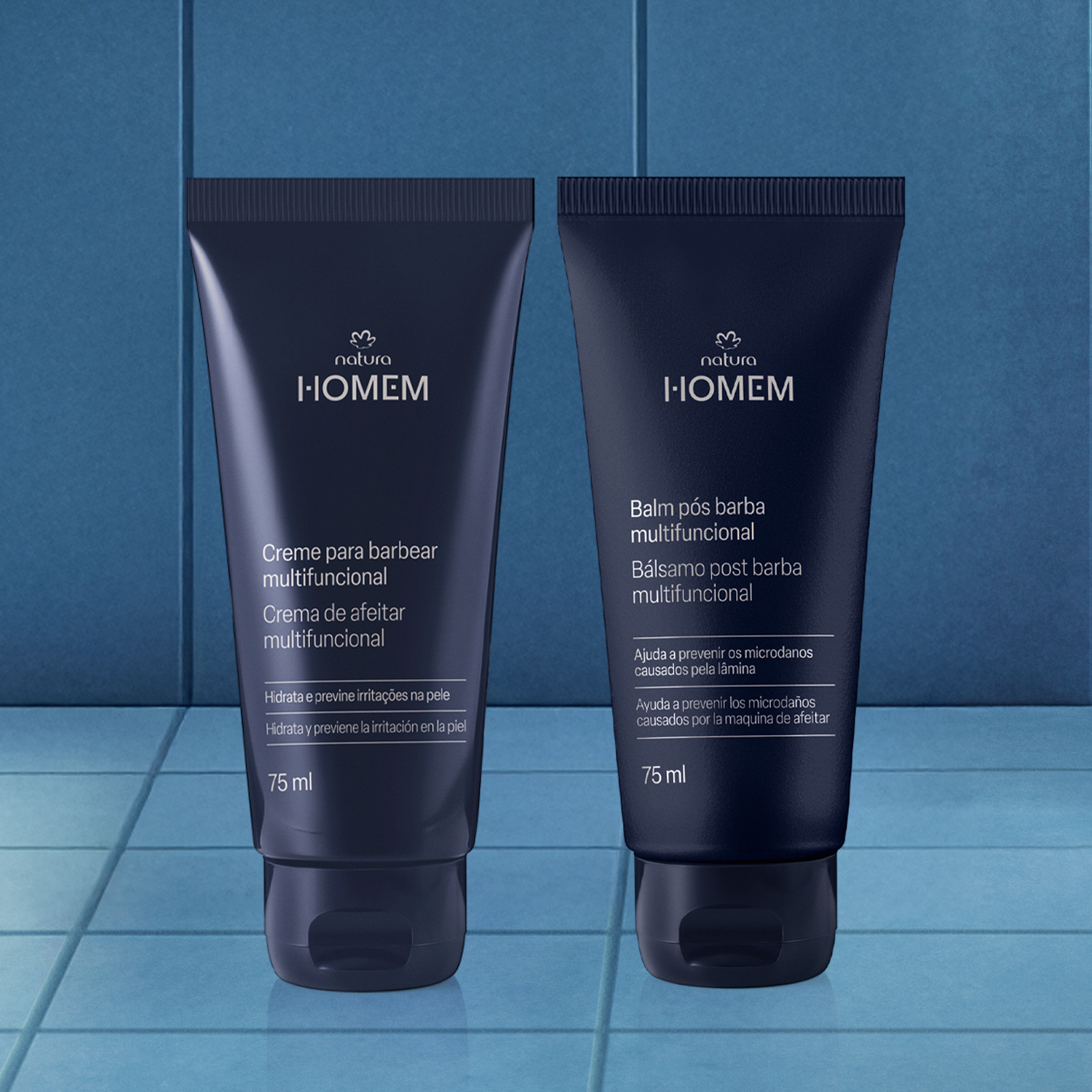 Kit Natura Homem Crema de Afeitar y Bálsamo Post-Afeitado