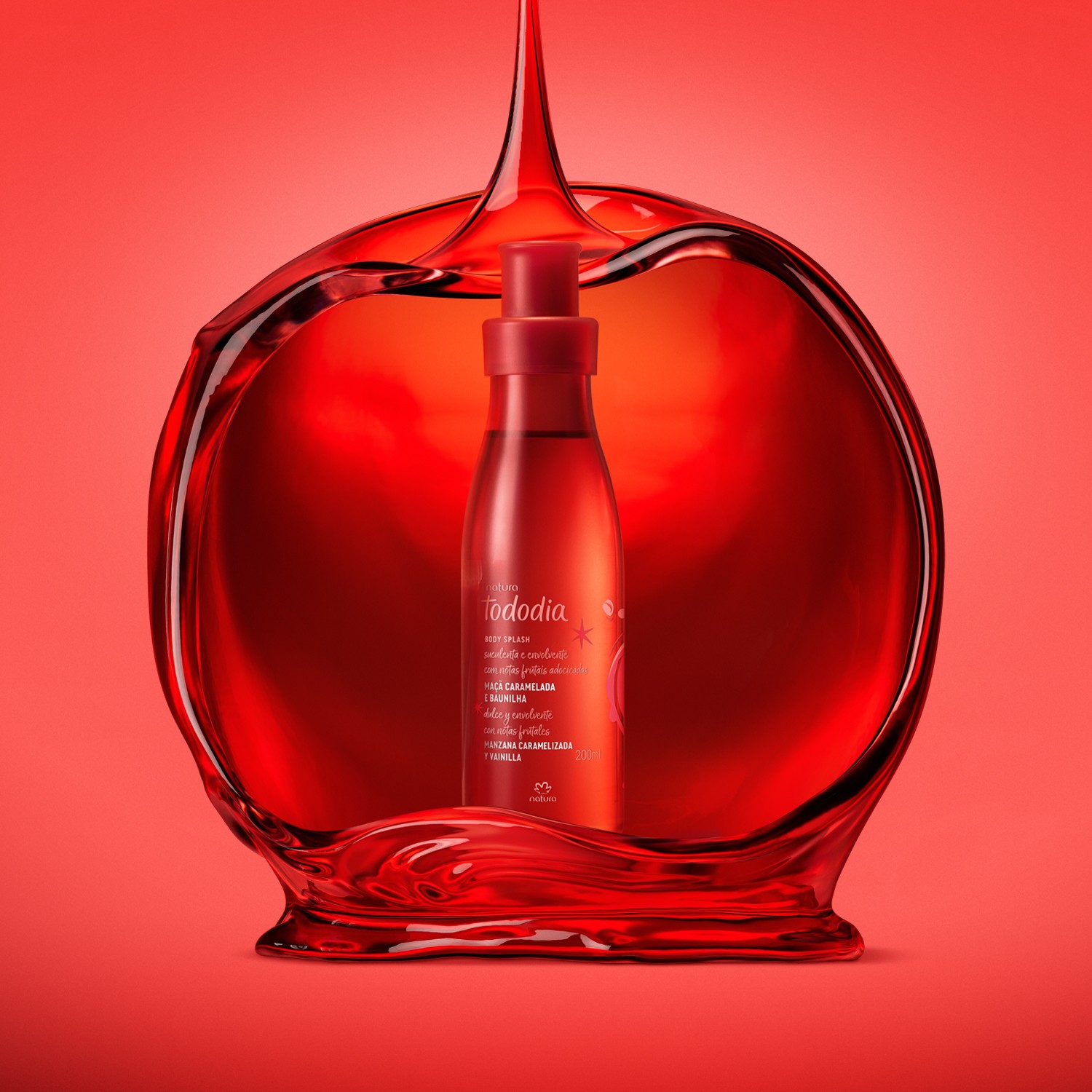 Body splash Manzana caramelizada y vainilla Tododia 200ml