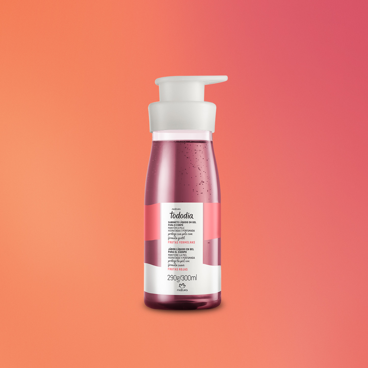 Jabón Líquido Corporal Tododia Frutas Rojas 400ml