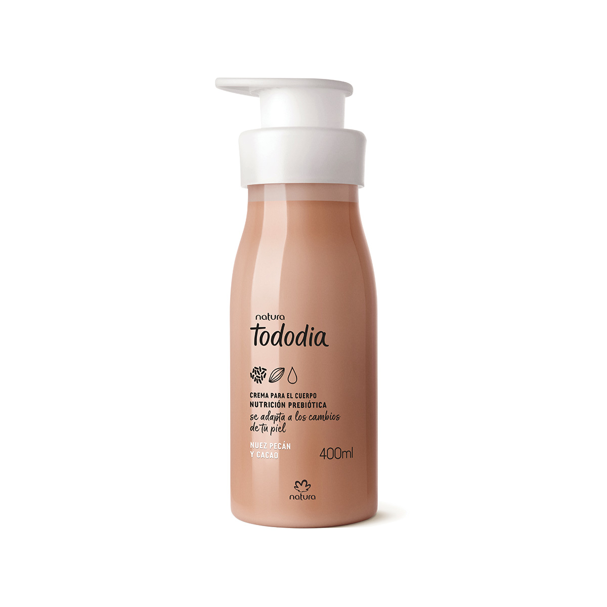 Crema Nutritiva Tododia Nuez Pecán y Cacao 400 ml