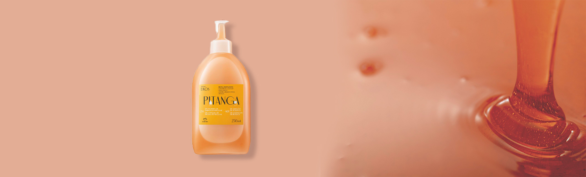 Repuesto Jabón Líquido en Gel Ekos Pitanga 195 ml