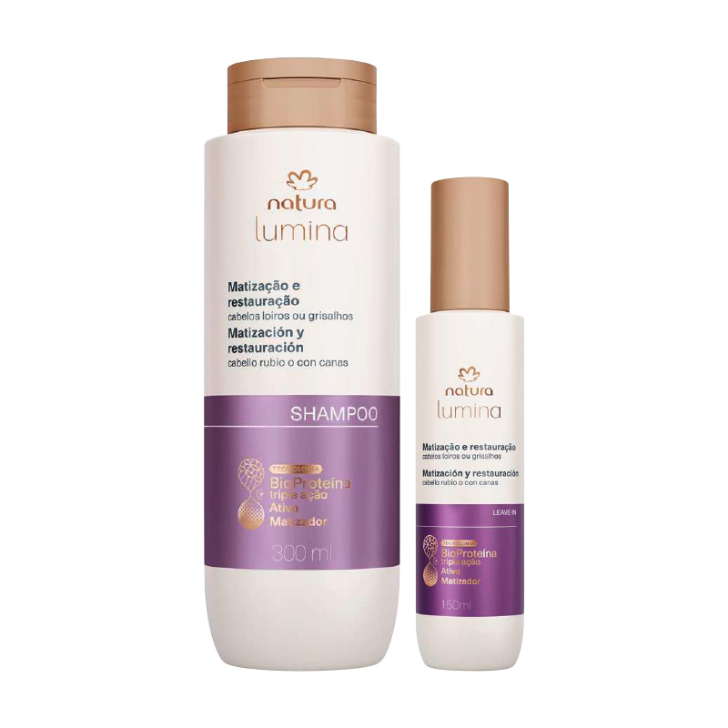 Kit Lumina Cabellos Rubios o con Canas Rutina