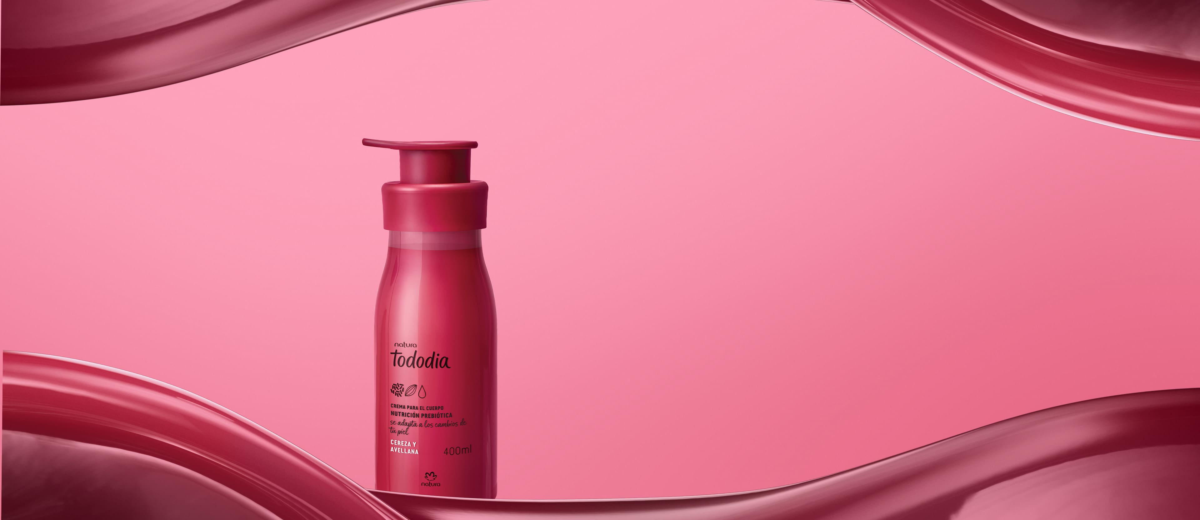 Crema Nutritiva Tododia Cereza y Avellana 400 ml