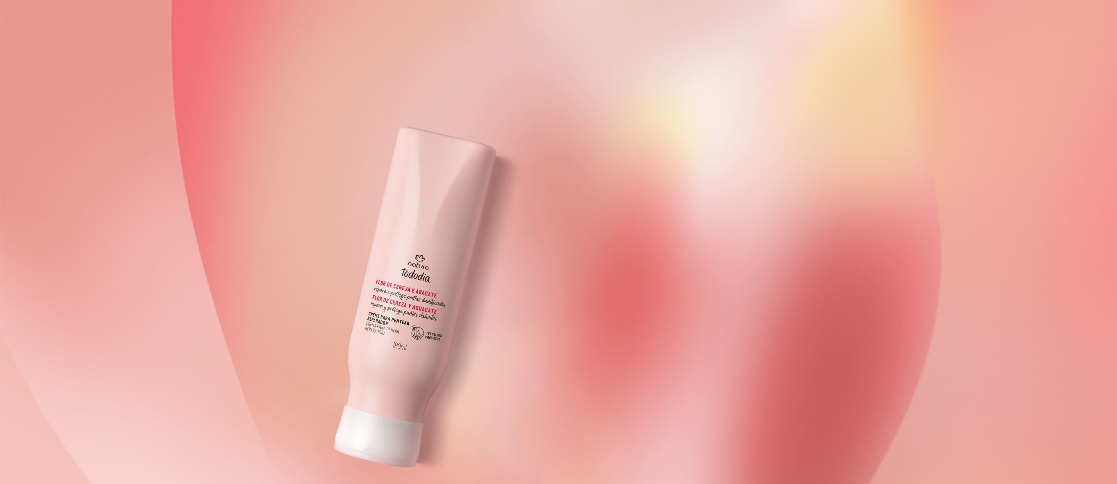 Crema para peinar Tododia Reparadora Flor de Cereza y Palta 180 ml