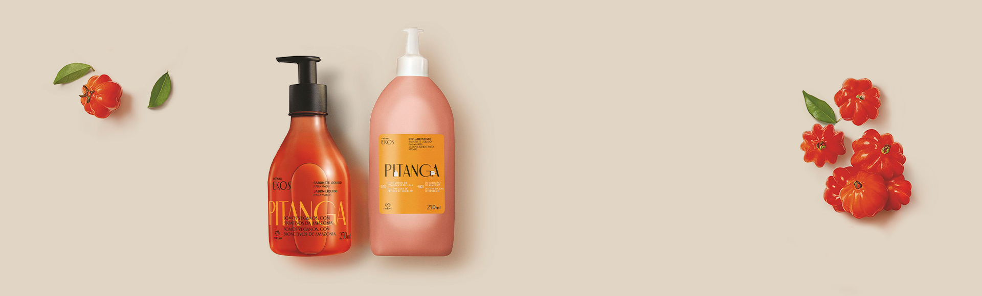 Repuesto Jabón Líquido para Manos Ekos Pitanga 250 ml