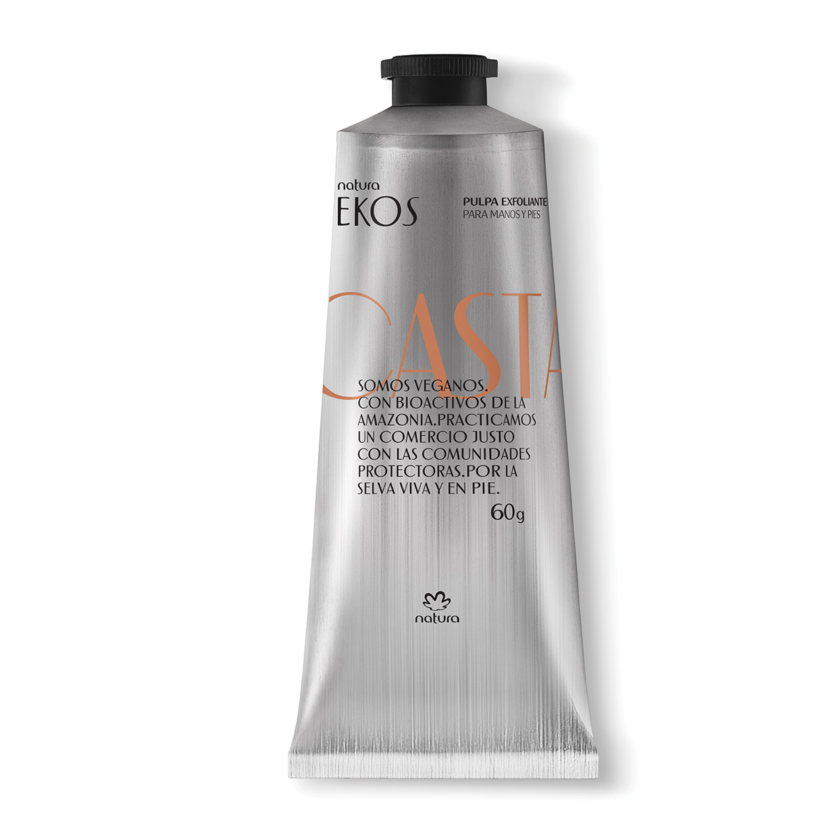 Crema Exfoliante para Manos y Pies Ekos Castaña 60 g