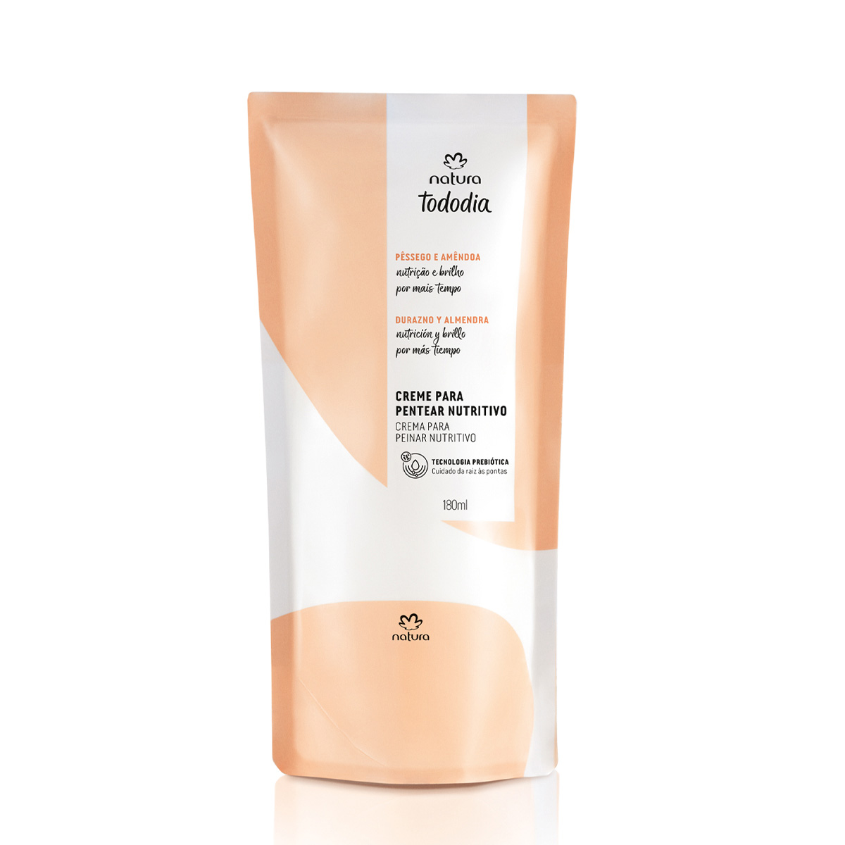 Repuesto Crema para Peinar Nutritiva  Tododia Durazno y Almendras 180 ml