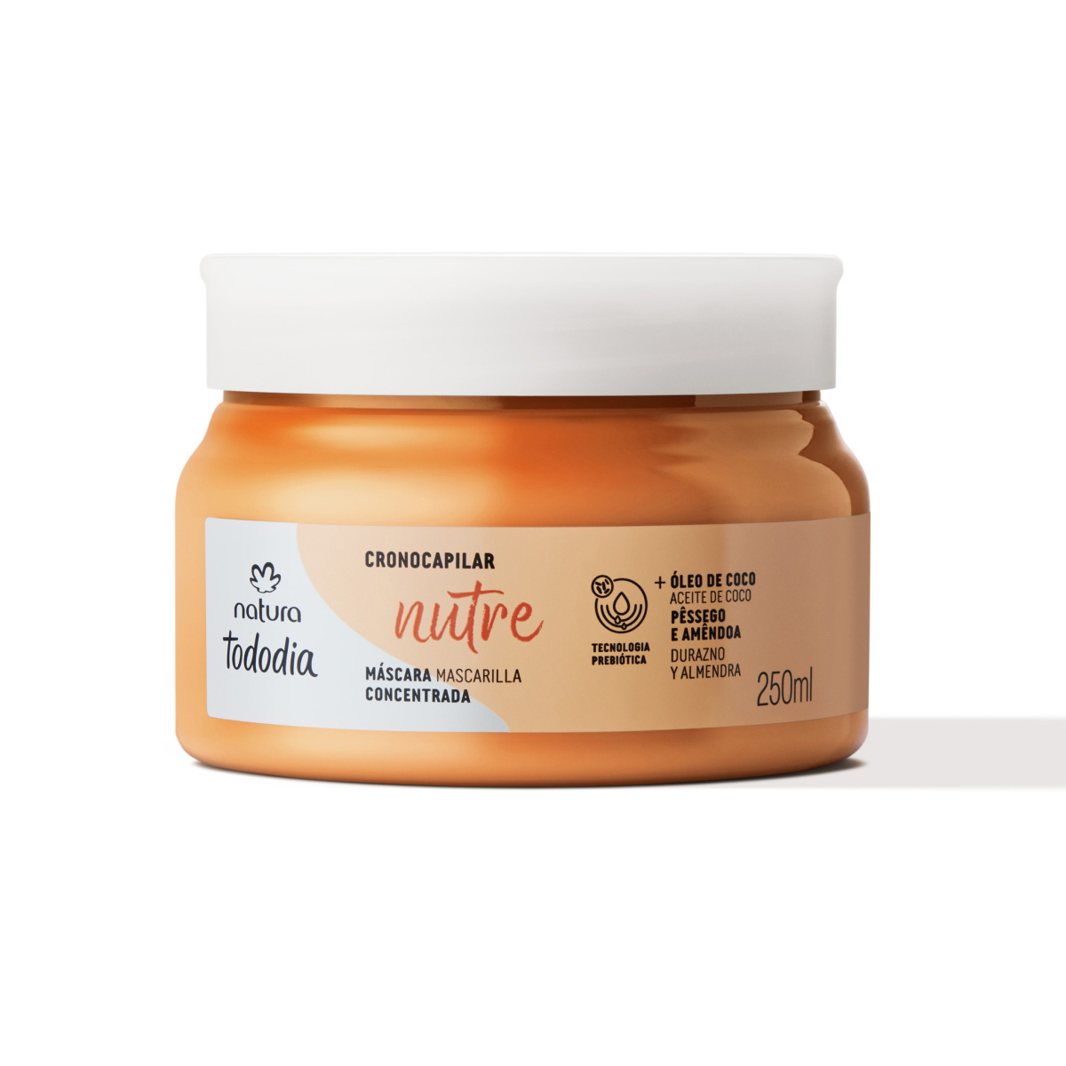 Máscara Concentrada Nutritiva Tododia durazno y almendra 250 ml