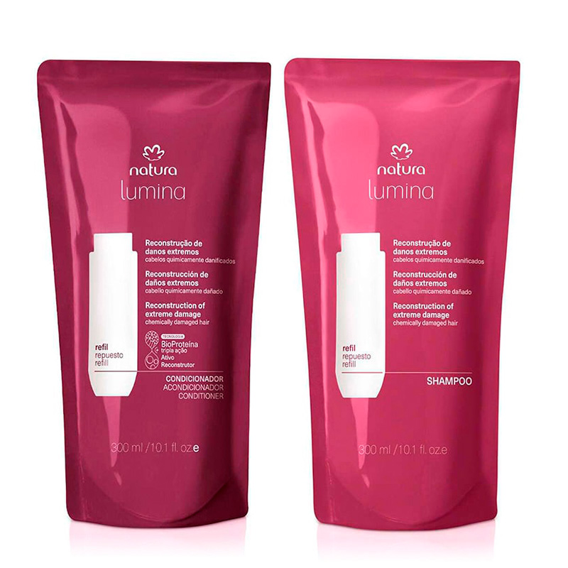 Kit Lumina Dañados: Repuestos Shampoo + Acondicionador