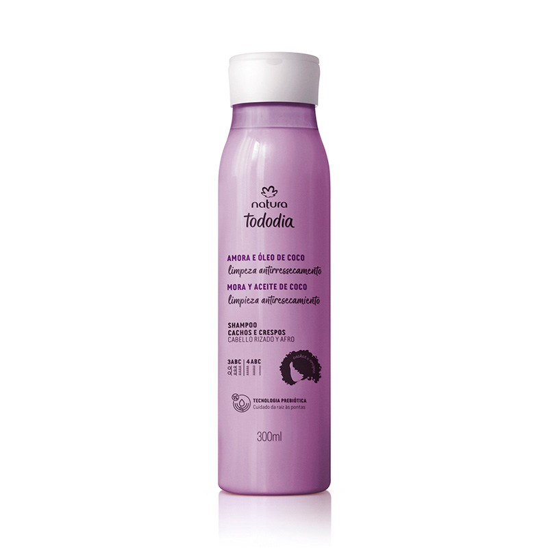 Shampoo Cabello Rizado Tododia Mora y Óleo de Coco 300 ml