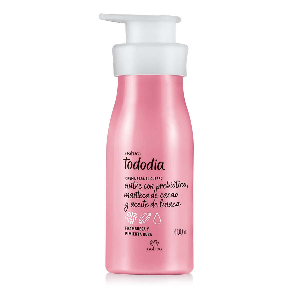 Crema Nutritiva Frambuesa y Pimienta Rosa 400 ml