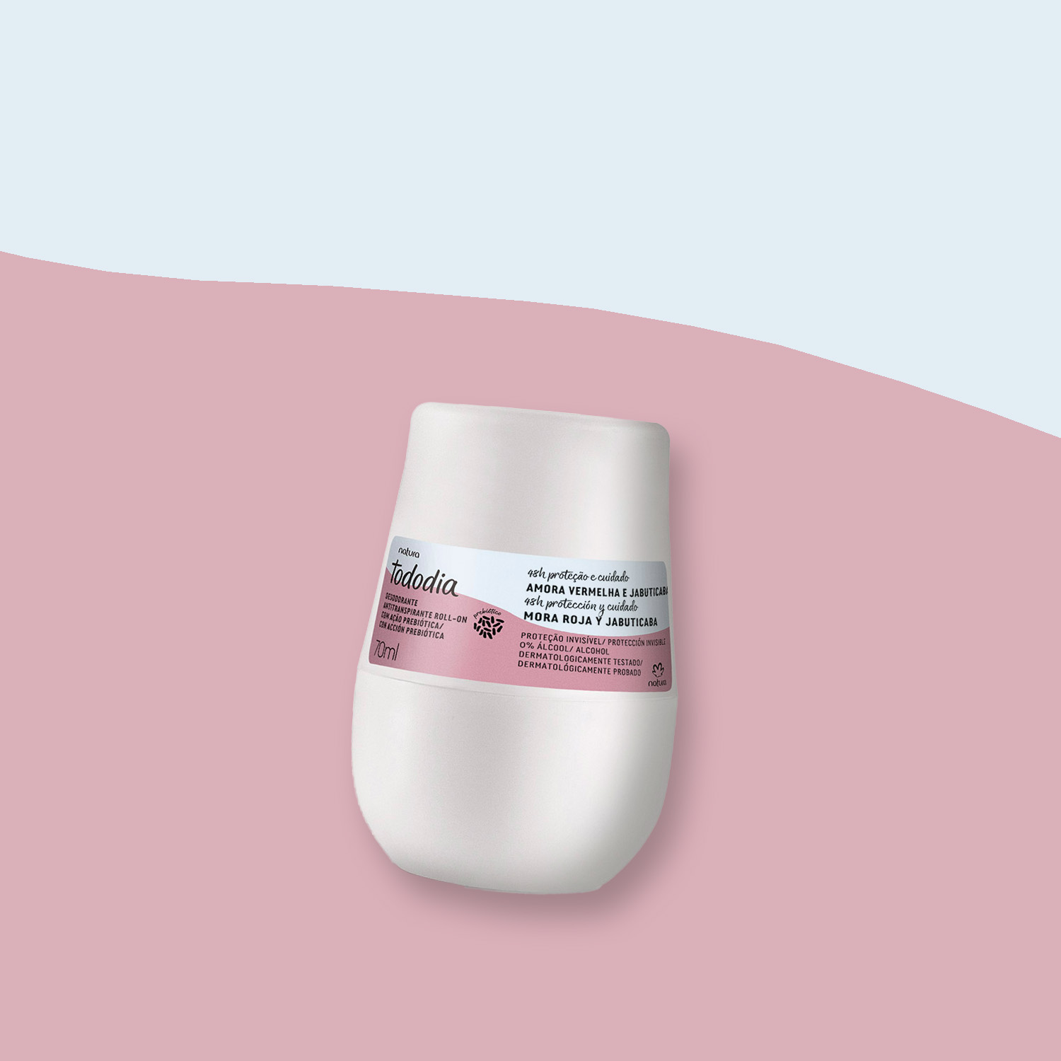 Desodorante Roll On Antitranspirante Prebiótico Tododia Mora Roja y Jabuticaba 70 ml