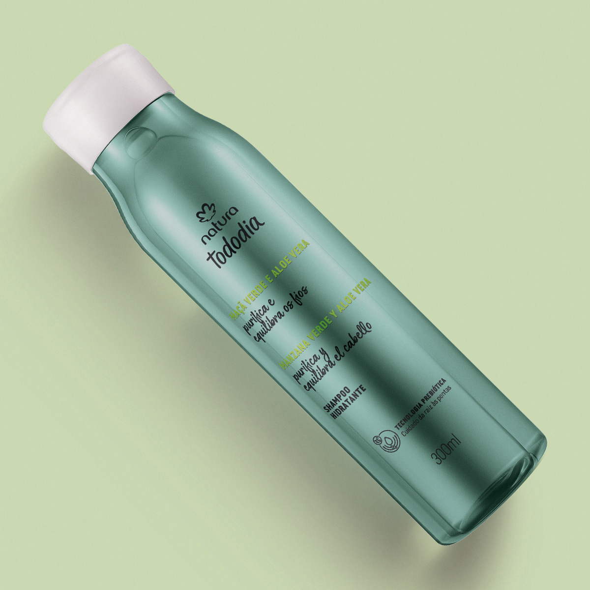 Shampoo Tododia Hidratante Manzana Verde y Aloe Vera 300 ml