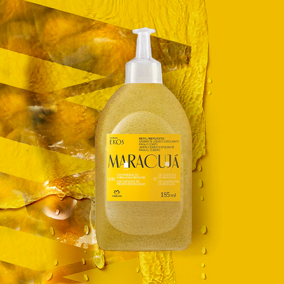 Repuesto Jabón Líquido Exfoliante Ekos Maracuyá 185 ml