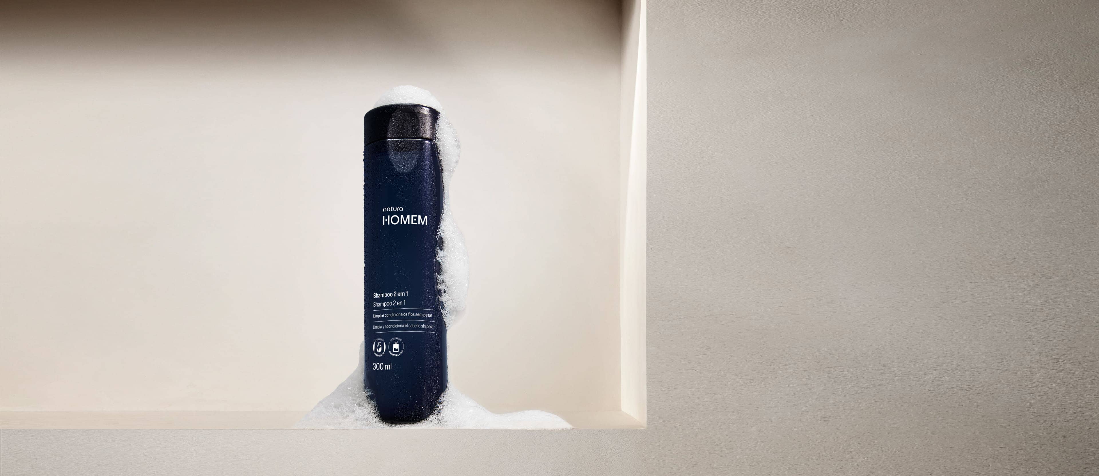 Shampoo 2 en 1 Homem 300 ml