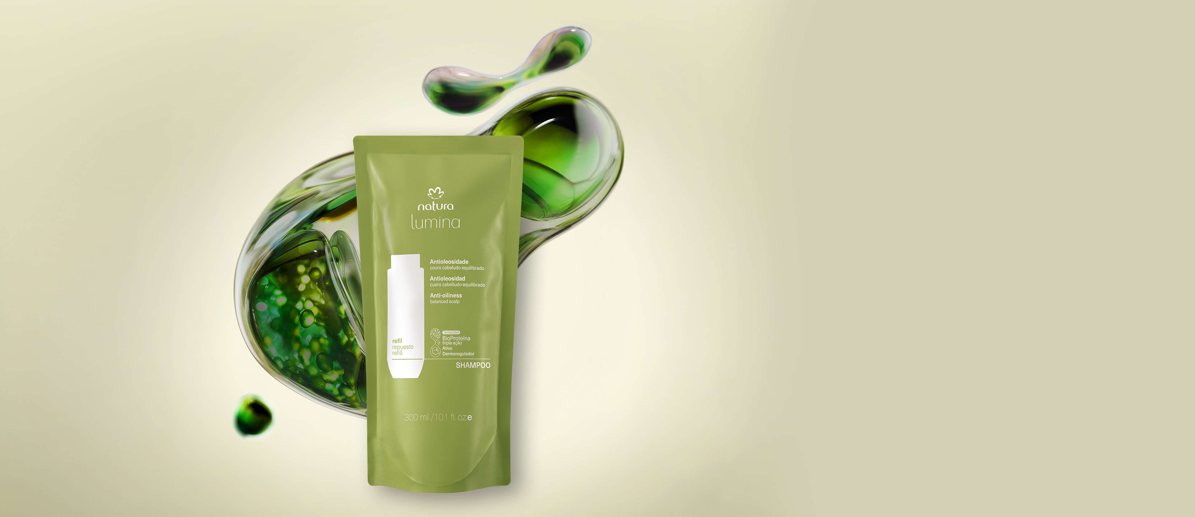 Repuesto Shampoo Antioleosidad Lumina 300ml